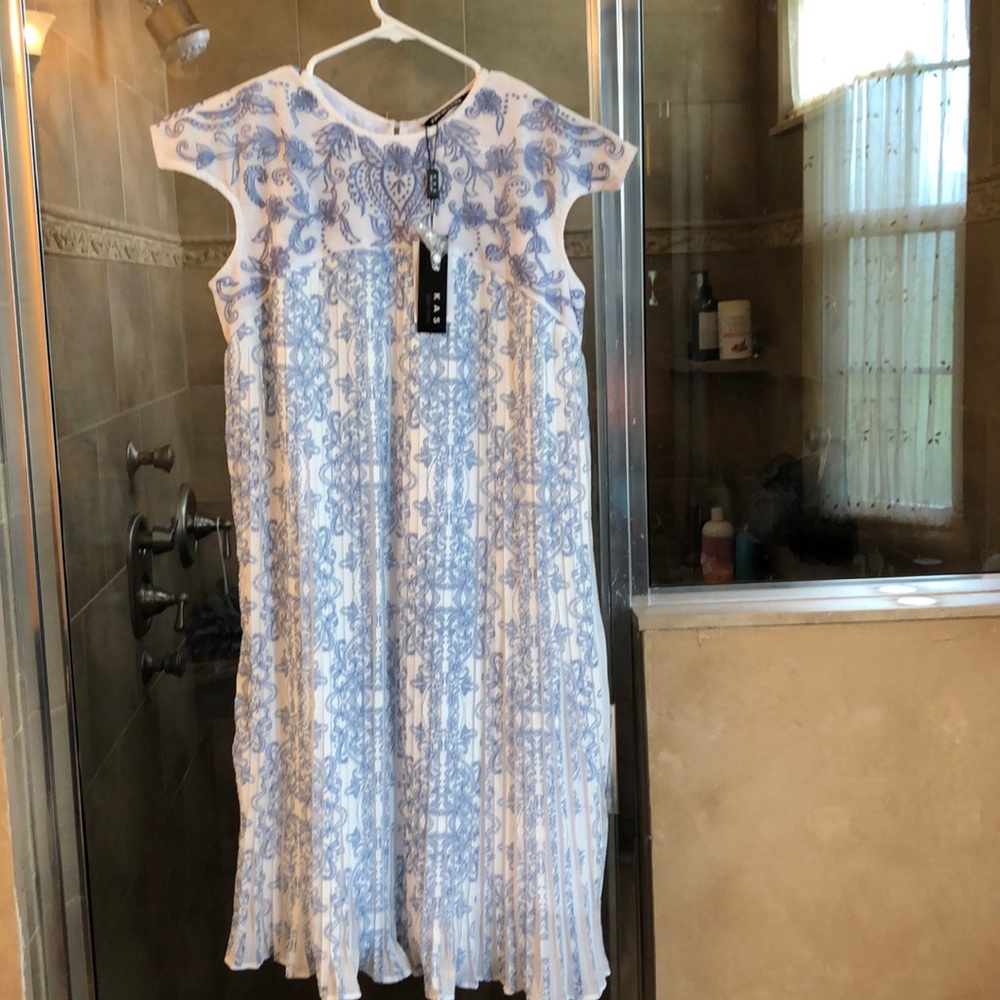KAS New York Cap sleeve Dress, Large, 12-14 NWT